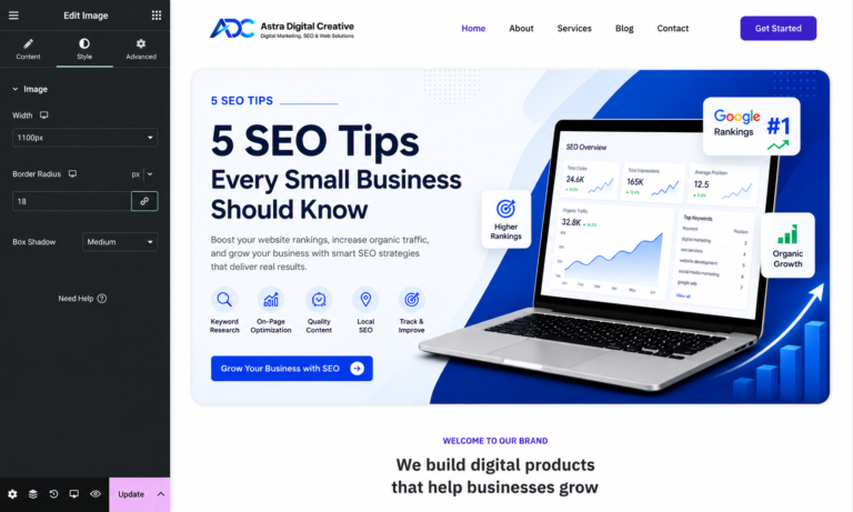 5 SEO Tips Every Small Business Should Know – Astra Digital Creative SEO Guide